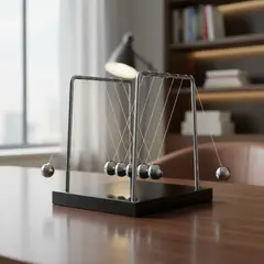 MAP DESIGN HOME - Adorno Pendulo de Newton Oficina 17x15x18 cm