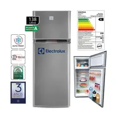 ELECTROLUX - Refrigeradora 138Lts 2 Puertas Gris
