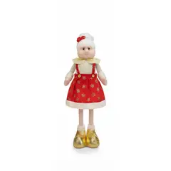 GENERICO - Patilarga Grande 70cm Navideña Señora Claus Santa Adorno Decoración Navidad