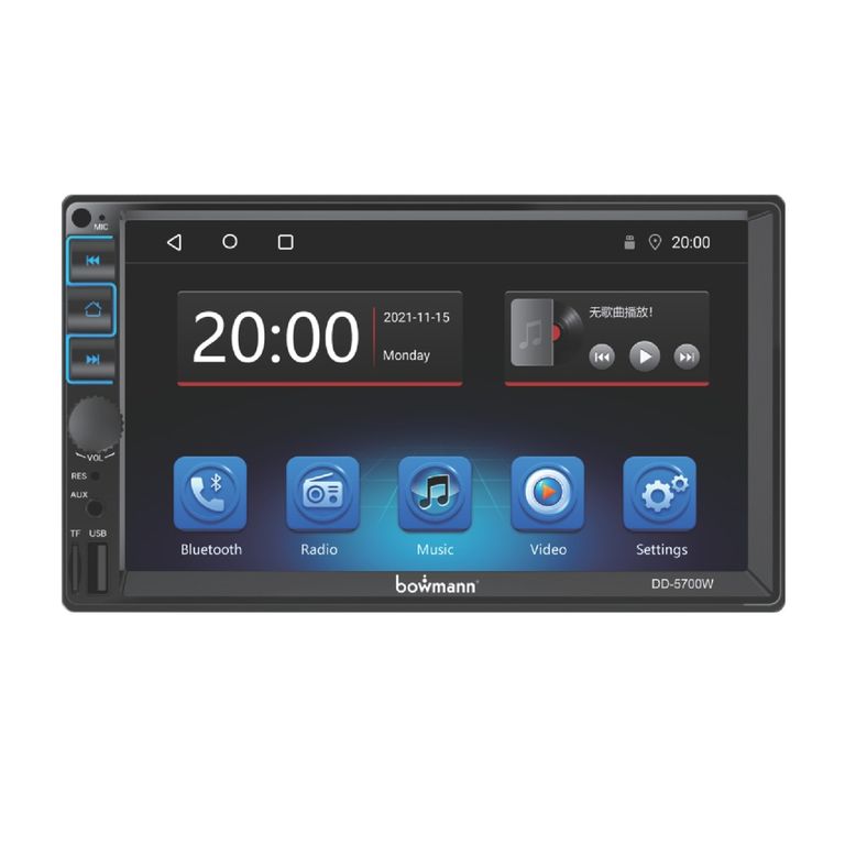 Autoradio 7 HD Mirrorlink CarPlay Android Auto BT USB AUX BOWMANN DD-5700W Auto Radio