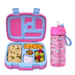 BENTGO - Set Tomatodo y Lonchera Bentgo Kids - Arcoiris y Mariposas