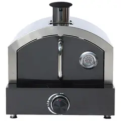 HIGRILL - Horno Pizzero A Gas de Acero Inoxidable 304 Negro para Sobre-mesa