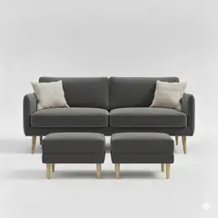 GENERICO - Sofá 2 cuerpos y 2 butacas CURCU