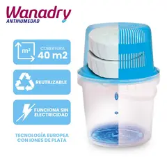 GENERICO - Deshumedecedor Maxi Plus WANADRY + 2 pastillas 900gr.