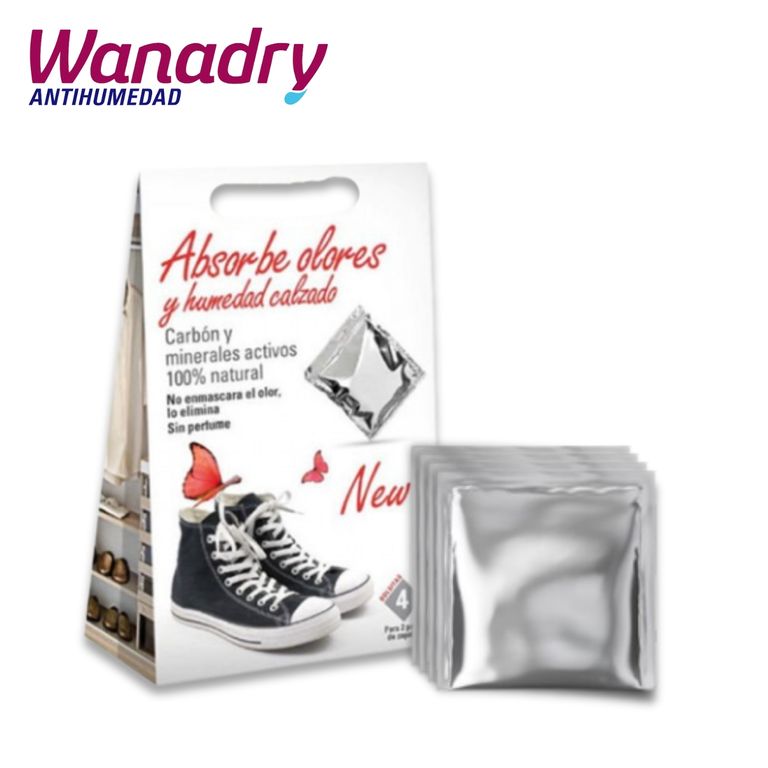 Deshumedecedor atrapa olor para calzado x 2 pares