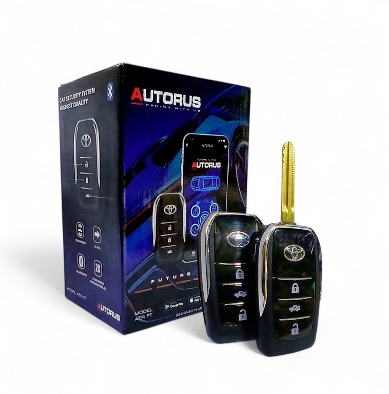 Alarma automotriz con llave flip toyota