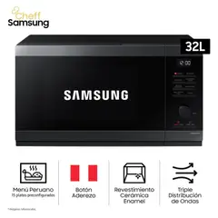 SAMSUNG - Horno Microondas Samsung 32L 1000W MS32DG4504AGPE