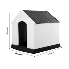 PET MOOD - Casa Para Perro Raza Pequeña 66x69x73cm Color Gris
