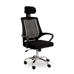 INIUS - Silla de Oficina Ergonómica Viggo con Cabecera Regulable - Negro
