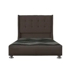 GENERICO - Cama tapizada Cielo Pcromadas - 2plz Marrón