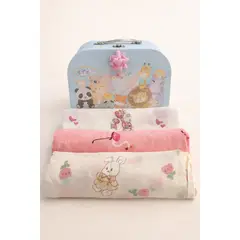 BABY NANYS - TRIPACK BABY MANTA MUSELINA 2 CAPAS - NIÑA