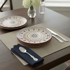 OEM - Juego de 6 Platos de Postre y Entrada Mándala Florencia