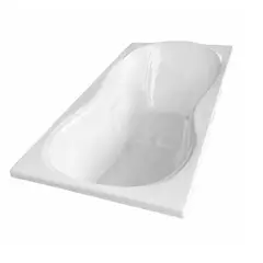 HIDROPLUS - Tina Bañera Milano C Blanco 1500X800X420 + Desagüe Premium + Toalla de Mano