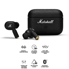 Marshall - Audífonos Bluetooth Marshall Motif II ANC In-Ear Tws 30Hrs Negro