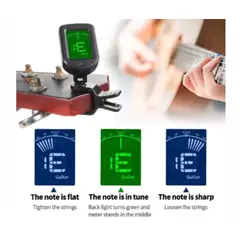 GENERICO - Afinador Sintonizador para Guitarra a Pila
