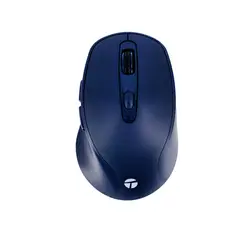 TEROS - Mouse inalámbrico TE-1235S, 2.4GHz, 6 botones, USB, azul