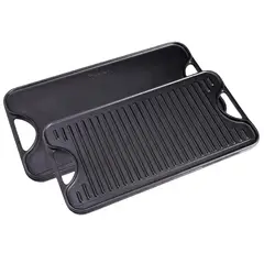 VICTORIA - Plancha Reversible Hierro Fundido Esmaltado 47x25 Cm