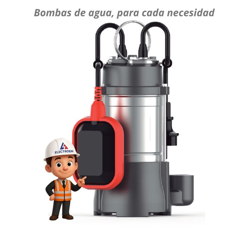 BOMBA INOXIDABLE SUMERGIBLE 42m 0.5HP ALTA PRESION