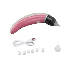 GENERICO - Aspirador Nasal Eléctrico Para Bebé acero FUCSIA