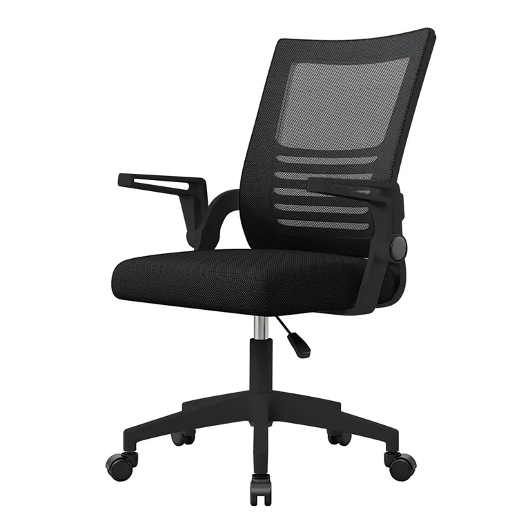 Silla De Escritorio Emilia Oficina Ergonomica Acolchada Color Negro