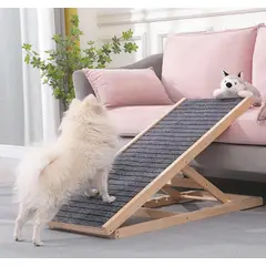 PET MOOD - Rampa Plegable Antideslizante Para Mascotas Ajustable Plomo Mediano