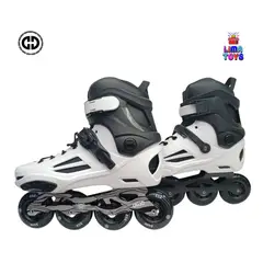 OLLIE - PATINES EN LINEA SEMIPROFESIONAL OLLIE TALLA FIJA 44-45 BLANCO
