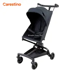 CARESTINO - Coche Plegable Compacto -BUGGY- Negro
