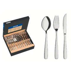 TRAMONTINA - SET DE CUBIERTOS 24 PIEZAS MOD AMAZONAS  ACERO INOX PARA 4 PERSONAS