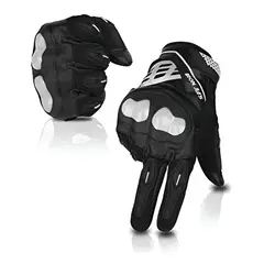 JET - Guantes Para moto Racing Con Proteccion Dedos y Nudillos +Touch Talla L