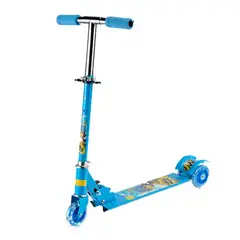 VARIOS - Scooter para Niños Azul con Luces 3 Llantas Aluminio