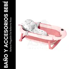 GENERICO - Bañera Plegable De Ballenita Rosa