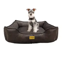 PET MOOD - Cama para Mascotas Antialérgica T-L Marrón