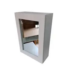 GENERICO - Mueble Organizador De Baño Espejo Melamina Rh Niebla