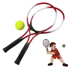 GENERICO - RAQUETAS TENIS MÁS PELOTA IMPORTADA PARA JUNIOR