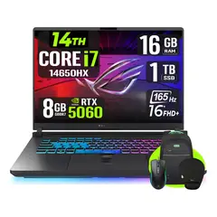 ASUS - Laptop Asus ROG Strix G16 (2025) Intel Core i7 14650HX 16GB DDR5 1TB SSD RTX 5060 16" WUXGA 165Hz