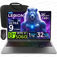 LENOVO - Laptop LEGION 5 2025 Intel Core ULTRA 9 275HX RAM 32GB 1TB SSD RTX 5060 8GB 16" WQXGA 240Hz
