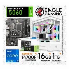 INTEL - Computadora Pc Core I7 14700 RAM 16GB SSD 1TB RTX 5060 (14va Generación)