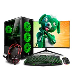 INTEL - Pc Gamer Core i5 10400F 8gb 500GB 24 RTX3050 6GB Mipclista Draco Green