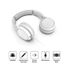PHILIPS - Audífonos Alambricos Philips TAH4105W - Blanco