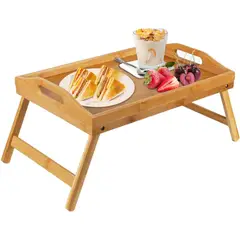 GENERICO - MESA PLEGABLE DE MADERA DE BAMBÚ
