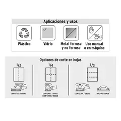 Truper - Lija de agua grano 240 de carburo de silicio Truper - 11624