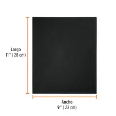 TRUPER - Lija de esmeril negra grano 120 de óxido de aluminio - 11603