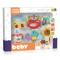 PEQUEÑAS TRAVESURAS - Set de 6 Sonajas Coloridas para Bebé