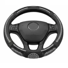 JET - Cubre Volante Malla Premium con Bordado Elegante Universal Antideslizante