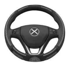 JET - Cubre Volante Malla Premium con Bordado Elegante Universal Antideslizante