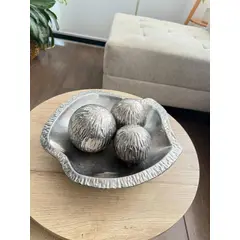 CONCEPTS LIFE - Centro de Mesa Bari Plata 35x30x13 cm