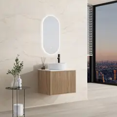 Klipen - MUEBLE DE BAÑO GLITZ OAK 59CM