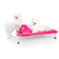 GENERICO - CAMA PARA PERRO TIPO HAMACA TELA TAPIZ TALLA L - FUCSIA + ALMOHADA DE REGALO