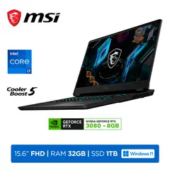 MSI - Laptop MSI GP66 Leopard i7-11800H 32GB 1TB 8GB RTX 3080 156 FHD a 240Hz Windows 11 Home Black