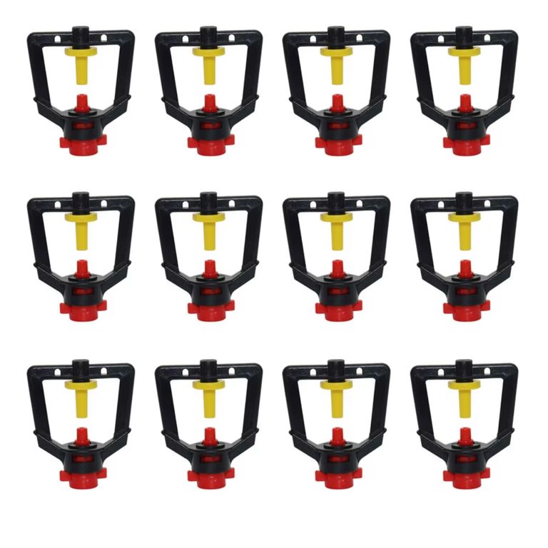 PACK X12 MICRO ASPERSOR DE RIEGO HIDROPONÍA GIRATORIO